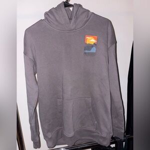 Abercrombie Kids Gray Hoodie with Colorful Patch